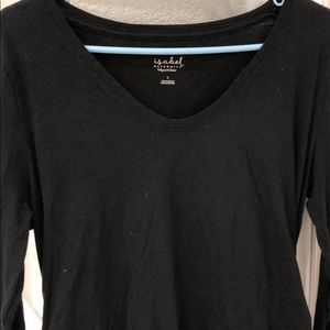Isabel Maternity by Ingrid & Isabel Tops - Black maternity fitted tee Isabel Maternity by Ingrid & Isabel Tops - Black maternity fitted tee